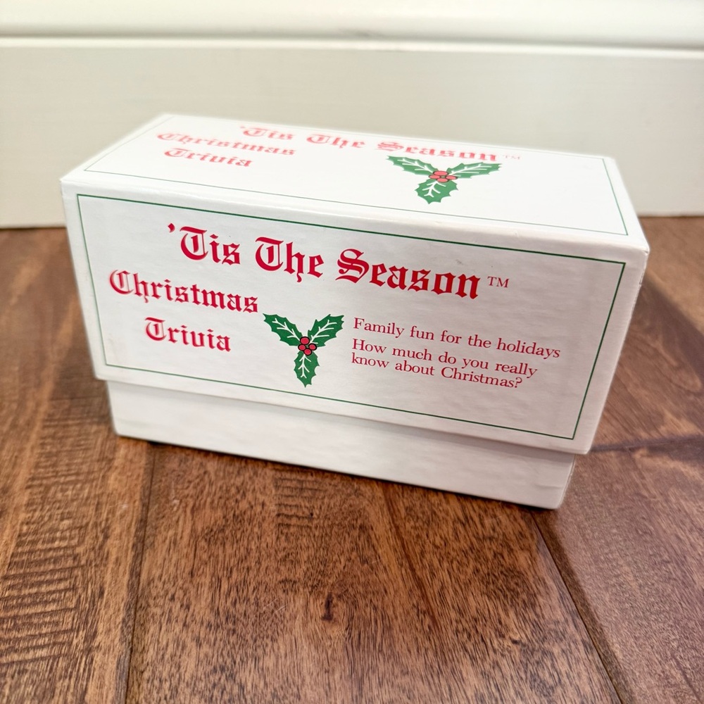 Vintage Debco Christmas Trivia Game Box
